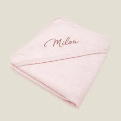 Kraamcadeau Baby badcape met naam