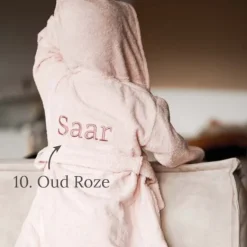 Kraamcadeau Baby badjas met naam