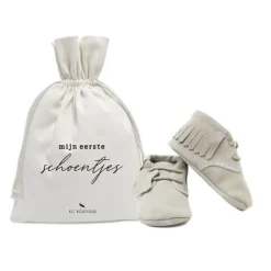 Kraamcadeau Babyschoentjes leer - Indian Beige
