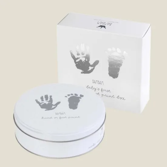 Kraamcadeau BamBam Hand/Foot Print Grey