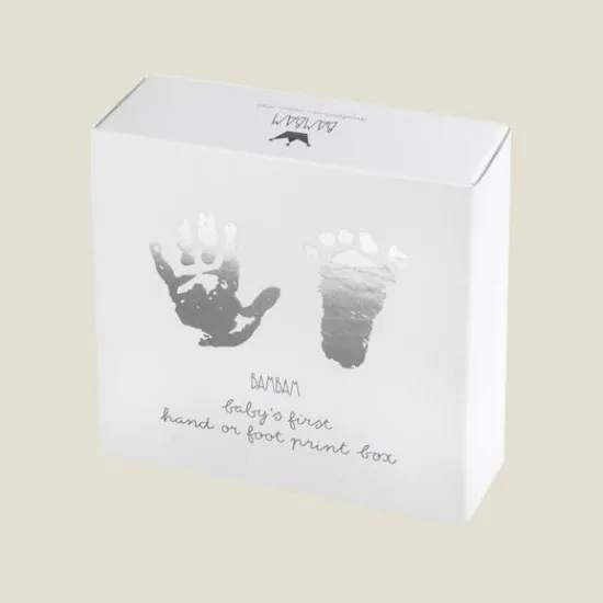 Kraamcadeau BamBam Hand/Foot Print Grey