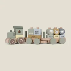 Kraamcadeau Blokkentrein Little Farm - Little Dutch