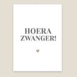 Kraamcadeau Brievenbus cadeau - Hoera zwanger!