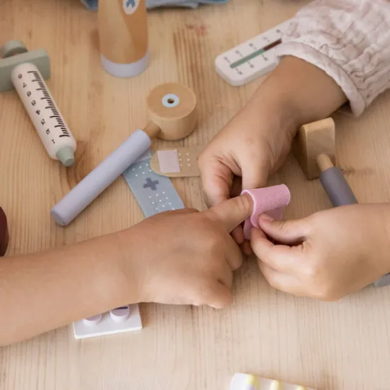 Kraamcadeau Doktersset met naam - Little Dutch