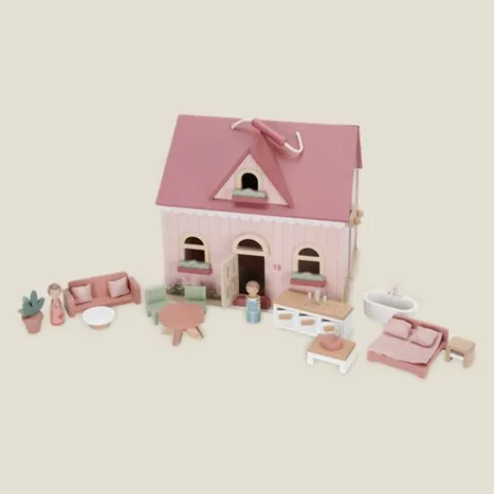 Kraamcadeau Draagbare poppenhuis - Little Dutch
