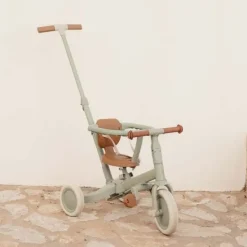 Kraamcadeau Driewieler met duwstang - Groen - Little Dutch