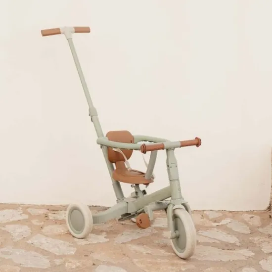 Kraamcadeau Driewieler met duwstang - Groen - Little Dutch