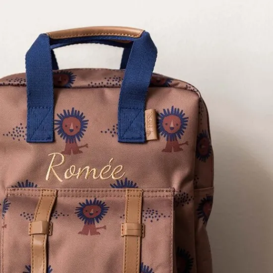 Kraamcadeau Fresk rugzak met naam - Lion