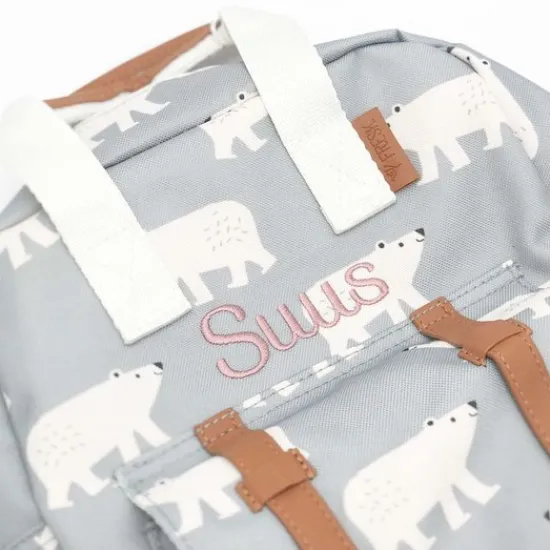 Kraamcadeau Fresk rugzak met naam - Polar Bear