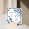 Kraamcadeau Geboortetegeltje - Delftsblauw