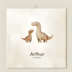 Kraamcadeau Geboortetegeltje - Dinos