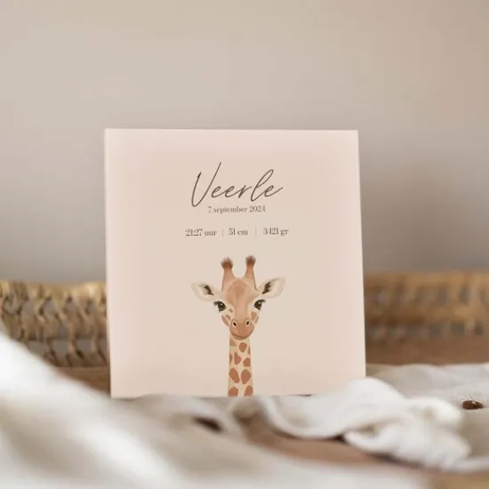 Kraamcadeau Geboortetegeltje - Giraffe