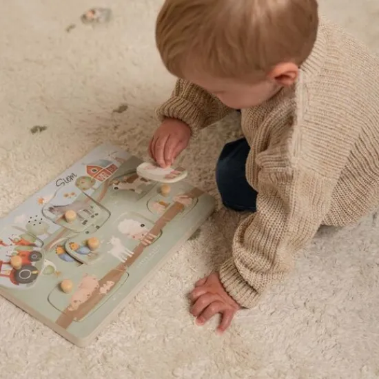 Kraamcadeau Geluidenpuzzel - Little Farm - Little Dutch