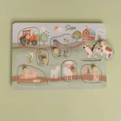Kraamcadeau Geluidenpuzzel - Little Farm - Little Dutch