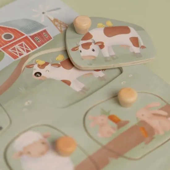 Kraamcadeau Geluidenpuzzel - Little Farm - Little Dutch
