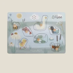 Kraamcadeau Geluidenpuzzel - Little Goose - Little Dutch