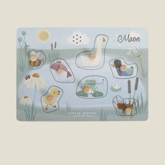 Kraamcadeau Geluidenpuzzel - Little Goose - Little Dutch