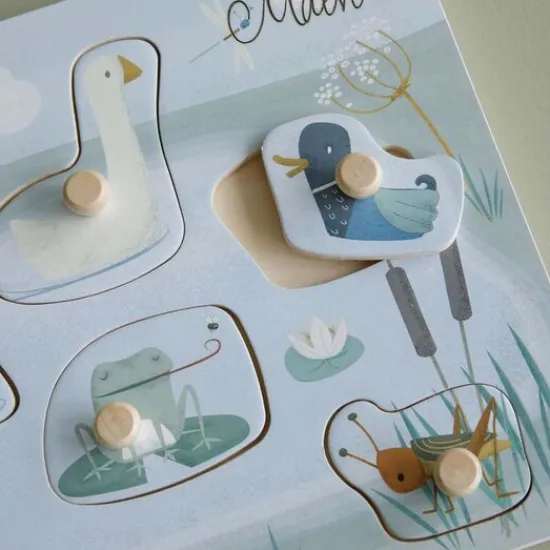 Kraamcadeau Geluidenpuzzel - Little Goose - Little Dutch