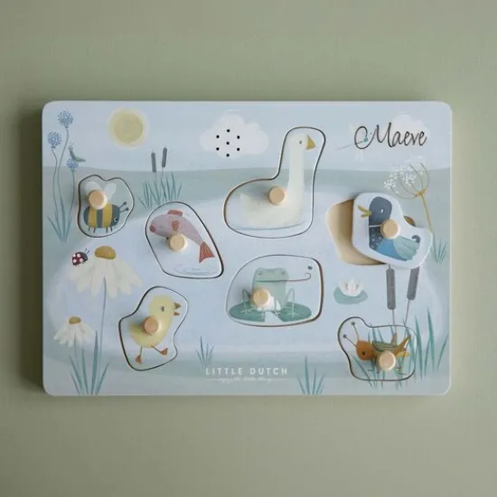 Kraamcadeau Geluidenpuzzel - Little Goose - Little Dutch