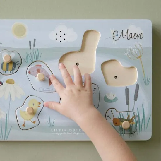 Kraamcadeau Geluidenpuzzel - Little Goose - Little Dutch