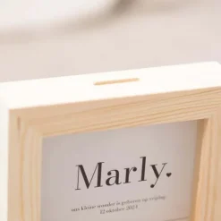 Kraamcadeau Gepersonaliseerde spaarpot