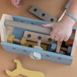 Kraamcadeau Gereedschapskist met naam - Little Dutch