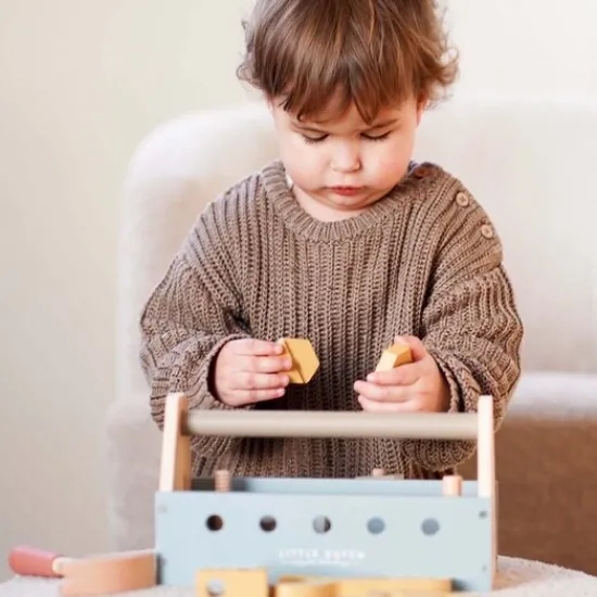 Kraamcadeau Gereedschapskist met naam - Little Dutch