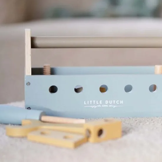 Kraamcadeau Gereedschapskist met naam - Little Dutch