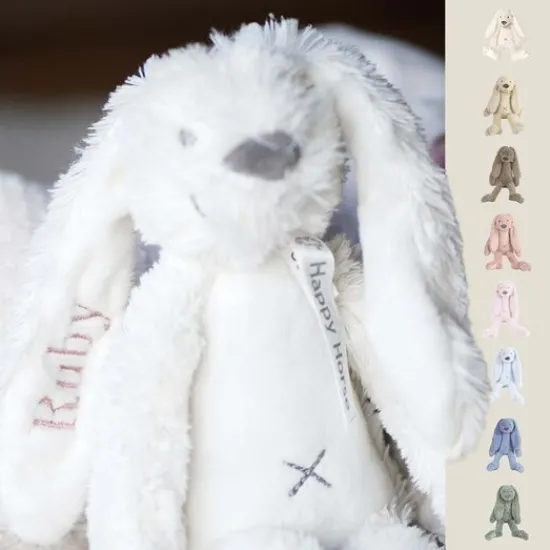 Kraamcadeau Happy Horse knuffel Rabbit Richie met naam