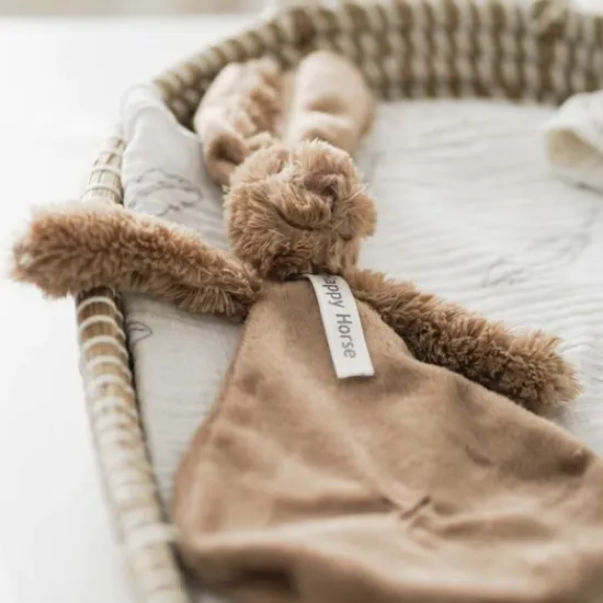 Kraamcadeau Happy HorseRabbit Richie tutteldoek met naam