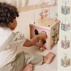Kraamcadeau Houten activiteitenkubus - Little Dutch