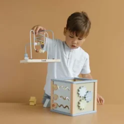 Kraamcadeau Houten activiteitenkubus - Little Dutch