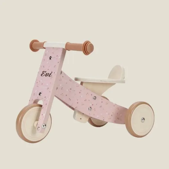 Kraamcadeau Houten Driewieler Roze - Little Dutch
