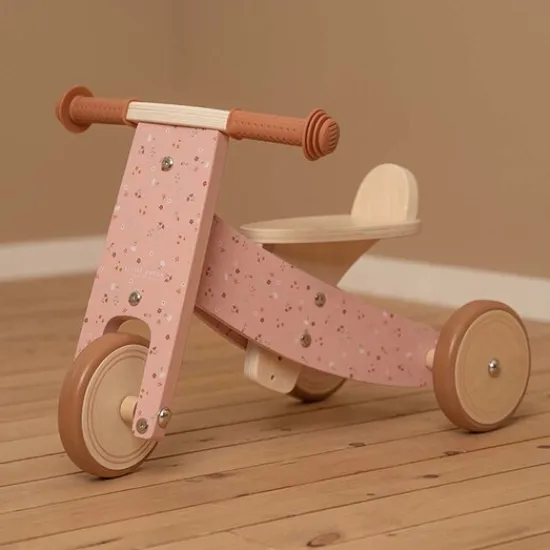 Kraamcadeau Houten Driewieler Roze - Little Dutch