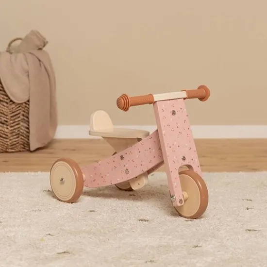 Kraamcadeau Houten Driewieler Roze - Little Dutch