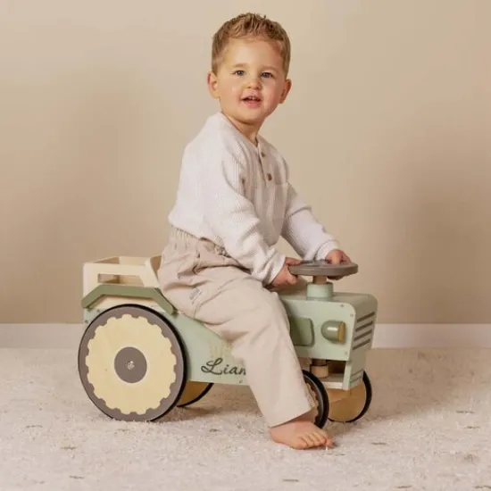 Kraamcadeau Houten looptractor Little Farm - Little Dutch