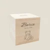 Kraamcadeau Houten spaarpot - Beer