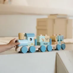 Kraamcadeau Houten trein met naam - Little Dutch