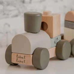 Kraamcadeau Houten trein &ndash; Label Label