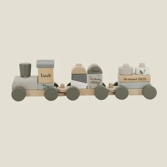 Kraamcadeau Houten trein – Label Label