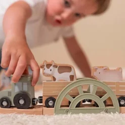Kraamcadeau Houten treinbaan Little Farm - Little Dutch