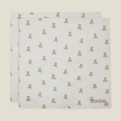 Kraamcadeau Hydrofiele doeken Jollein - Bear - 2 stuks