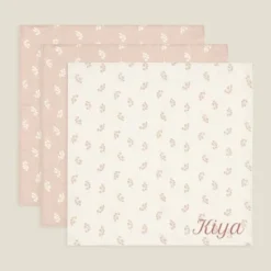 Kraamcadeau Hydrofiele doeken Jollein - Twig Wild Rose - 3 stuks