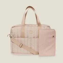 Kraamcadeau Jollein Luiertas Puffed Moos - Biscuit