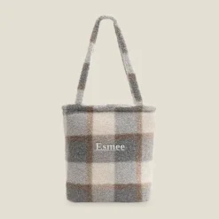 Kraamcadeau Jollein Luiertas Shopper - Check Bouclé