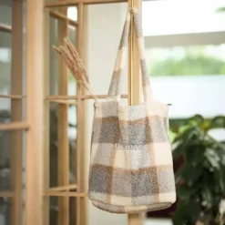 Kraamcadeau Jollein Luiertas Shopper - Check Bouclé