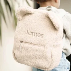 Kraamcadeau Kidslabel Teddy rugzak &ndash; Beige