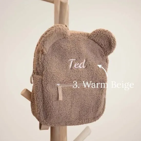 Kraamcadeau Kidslabel Teddy rugzak – Clay