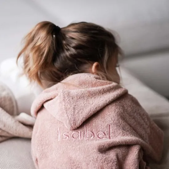 Kraamcadeau Kinderbadjas rits met naam