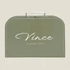 Kraamcadeau Kinderkoffertje met naam- Sage Green